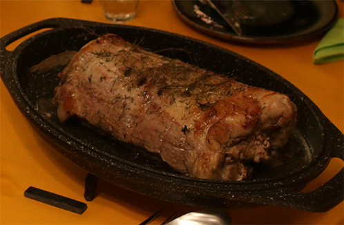 Roman roasted pork with honey