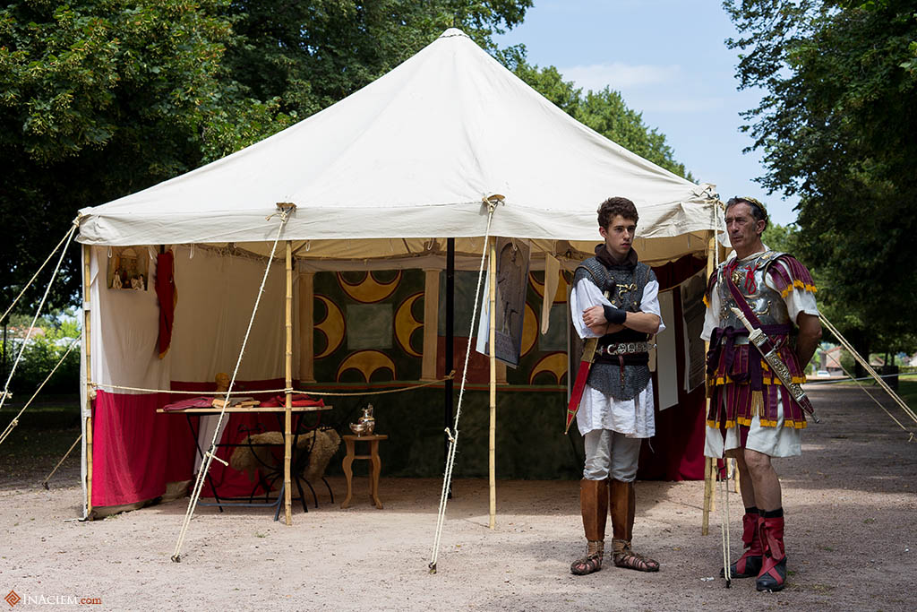 The Legatus tent. He's speaking to a simple legionary.
